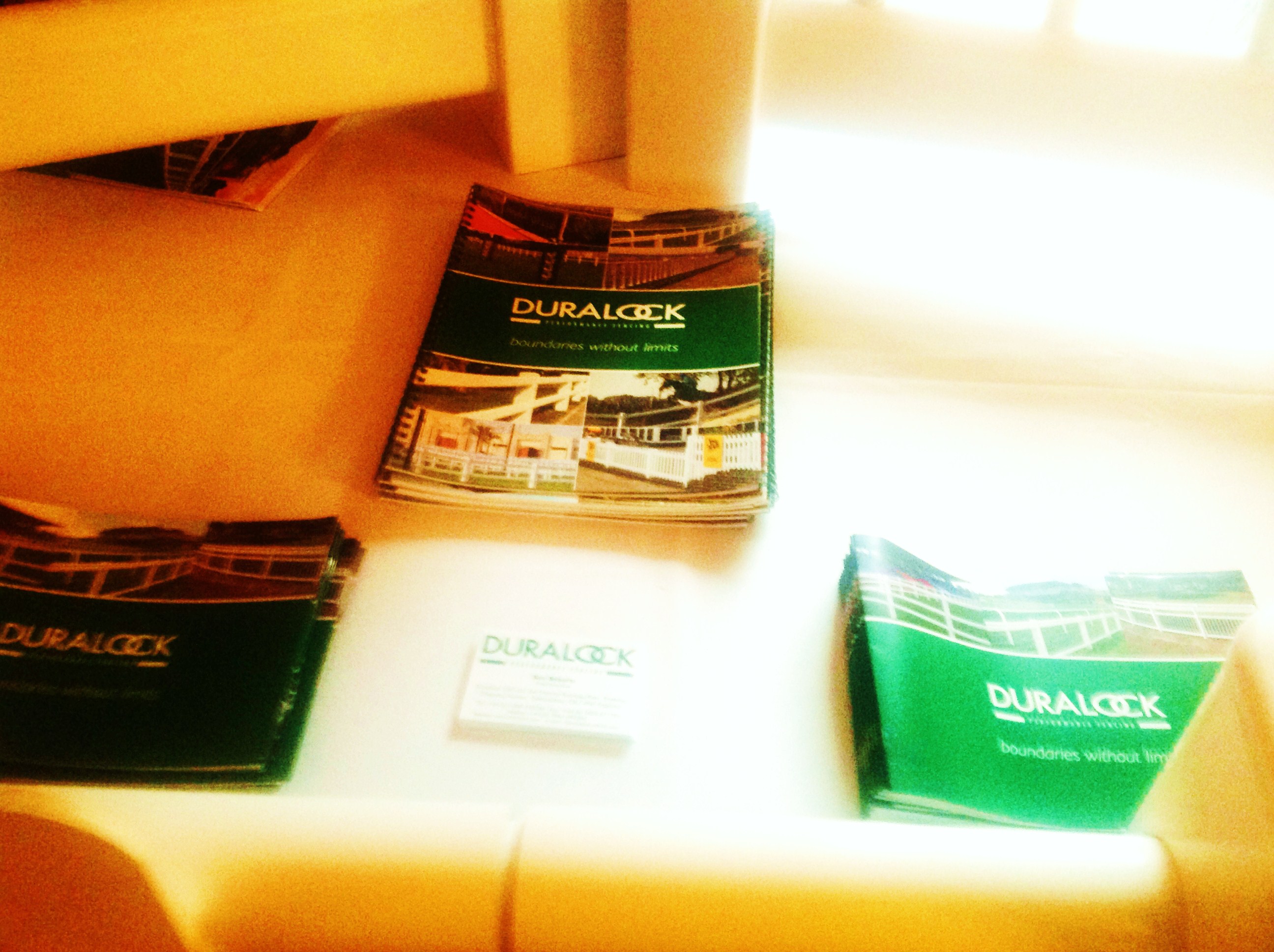 Duralock brochures at ASAO