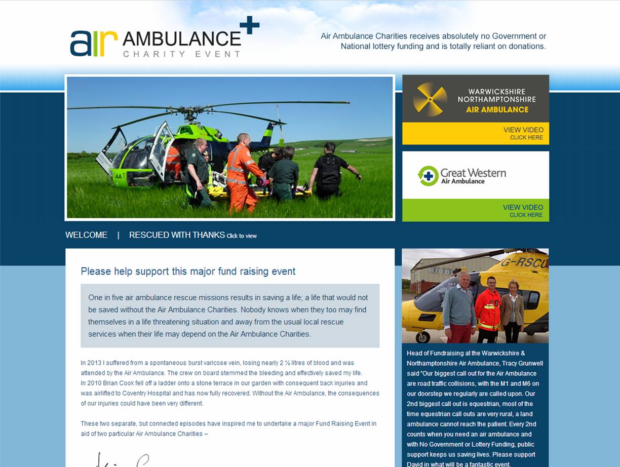 duralock air ambulance charity