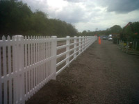 Duralock fencing installed Network Rail test site