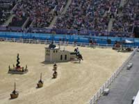 Horse-jumping arena at London 2012